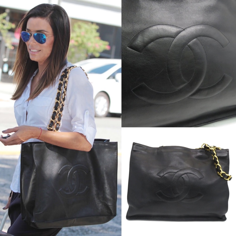 💎✨EVA LONGORIA✨💎 Chanel tote black